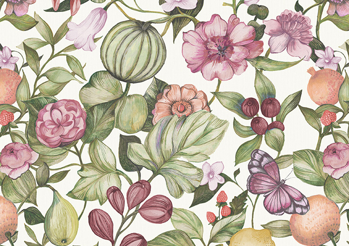 Clemence, Plum Blush - Twist&Fit Roller Blind - Image 6